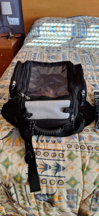 Chaqueta Moto Naranja Reflectante Mochila
