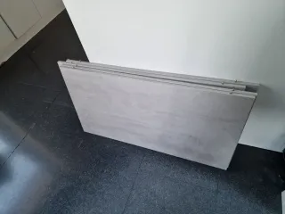 Mesa extensible gris piedra