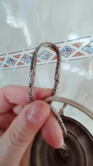 Lámpara de techo vintage cristal metal y madera