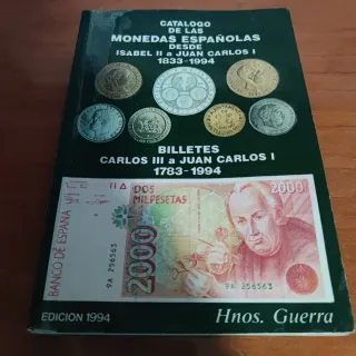 Catálogo Monedas y Billetes Españoles 1783-1994