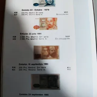 Catálogo Monedas y Billetes Españoles 1783-1994