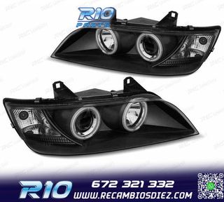 FAROS BMW Z3 OJOS ANGEL EYES CCFL FONDO NEGRO 96-02