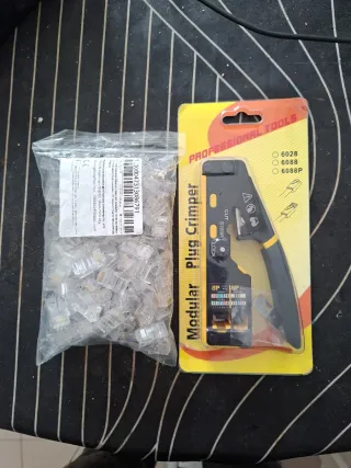 Pinza crimpadora conectores RJ45