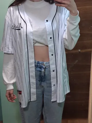 Camiseta  Beisbol New York Rayas