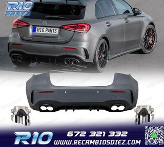 PARAGOLPES TRASERO MERCEDES CLASE A W177 18- LOOK AMG A45 +