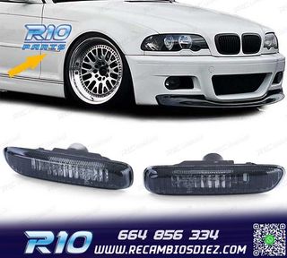 INTERMITENTES LATERALES BMW E46 98-05 CRISTAL CLARO NEGRO