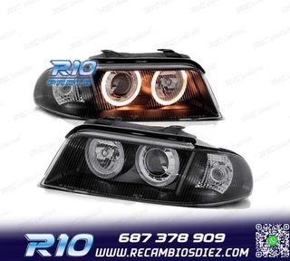 FAROS OJOS ANGEL AUDI A4 99-00 FONDO NEGRO