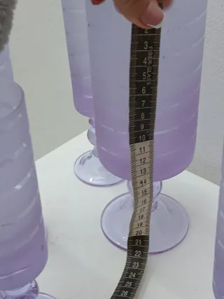 Bicchieri e caraffa Murano viola