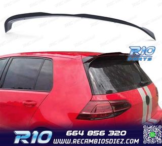 ALERON SPOILER VOLKSWAGEN VW GOLF 7 GTI 13-20 NEGRO BRILLO