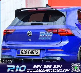 ALERON SPOILER VOLKSWAGEN VW GOLF 8 GTI NEGRO BRILLO