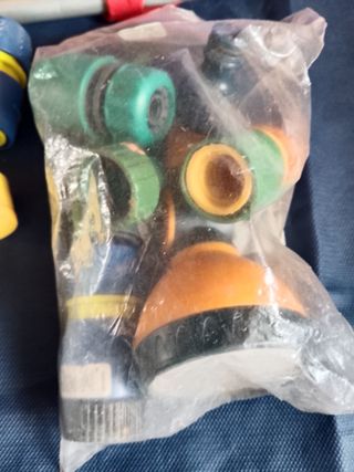 Lote accesorios manguera jardín