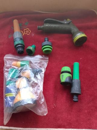 Lote accesorios manguera jardín