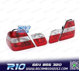 PILOTOS BMW E46 98-01 ROJO BLANCO