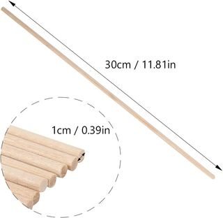 10 Palos/Palitos Madera Modelo Arte / Decoración