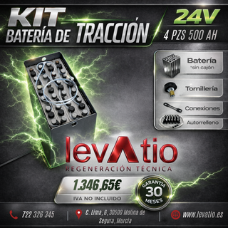 BATERIA DE TRACCION NUEVA 24V 4PZS 500AH