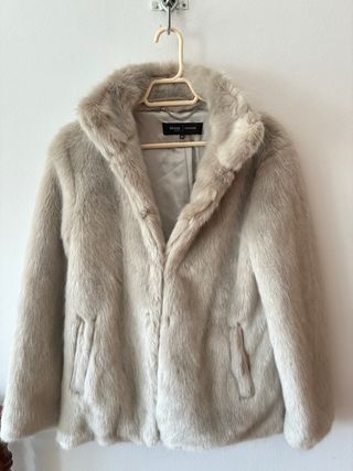 Chaqueta de pelo beige Talla L