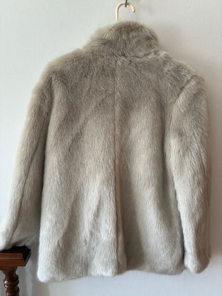 Chaqueta de pelo beige Talla L