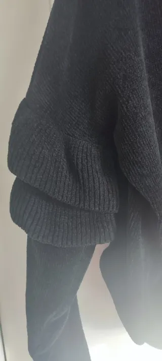 Jersey Zara volantes manga larga