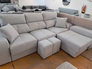 Sofá Chaiselongue Moderno Beige