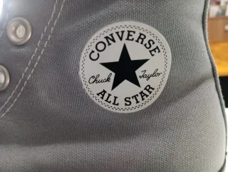 Converse Bota Alta Talla 36.5 Gris