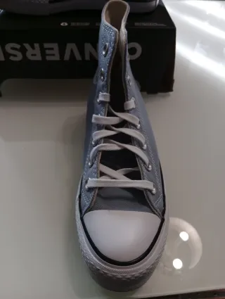 Converse Bota Alta Talla 36.5 Gris