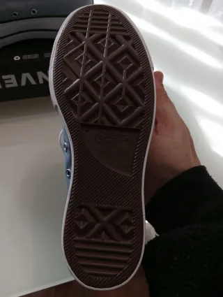 Converse Bota Alta Talla 36.5 Gris