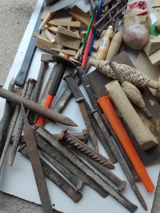 Lote herramientas albañilería