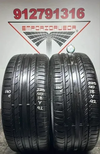 225 40 18 Y CONTINENTAL RUEDA AL 90% VIDA UTIL