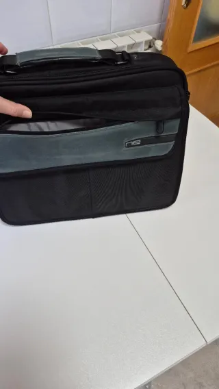 Maletín PC y Documentos Negro/Gris