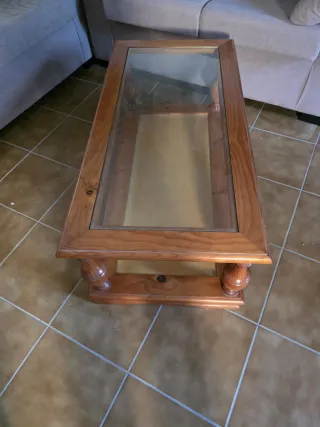 Sofá 3+2 plazas beige + mesa salón