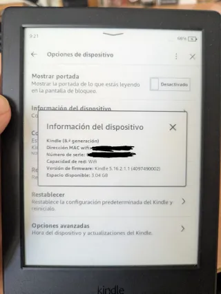 Amazon Kindle 8ª Gen Negro