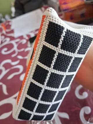 Borsa porta cellulare gatto nero beige