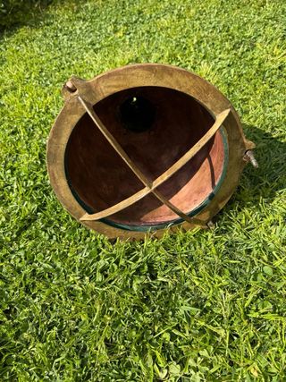 Lámpara industrial náutica de cobre