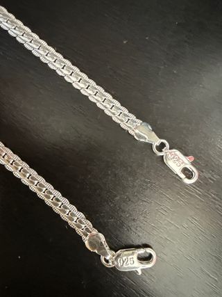 Cadena y pulsera de plata