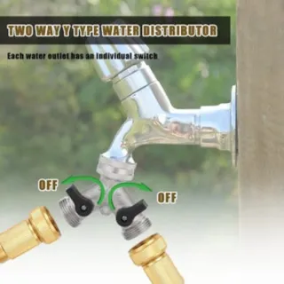 Divisor de grifo 2 vías con accesorios