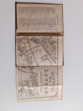 Mapa de Londres y Guía de Visitantes 1854.