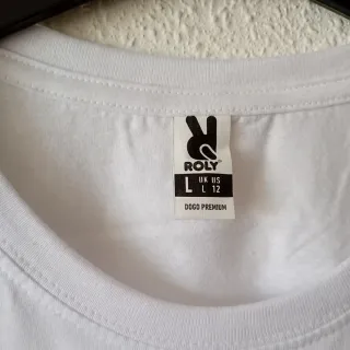 Camiseta Estilo Animalista Blanca Talla L