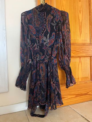 Vestido estampado paisley