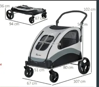 Carrito para perro PawHut muy buen estado