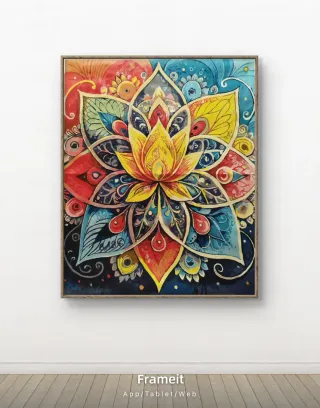 Colección cuadros pintados a mano