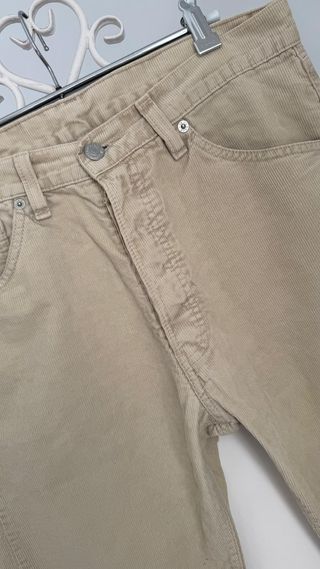 Levi's 551 W 32 Pantalòn Pana Beige Hombre Mujer