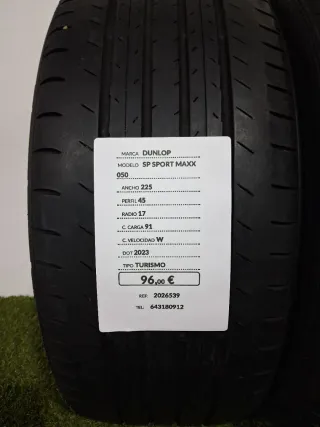 225 45 17 91W DUNLOP SP SPORT MAXX 050