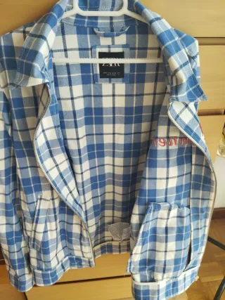 Sobrecamisa Zara cuadros hombre
