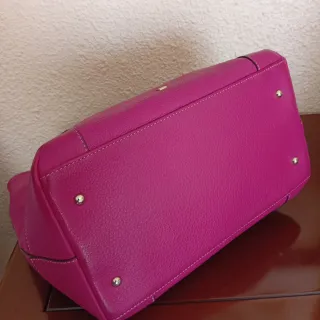 Bolso Purificación García Fucsia Piel