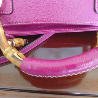 Bolso Purificación García Fucsia Piel