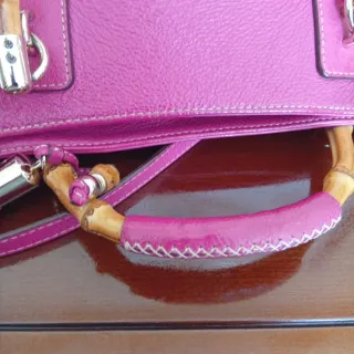 Bolso Purificación García Fucsia Piel