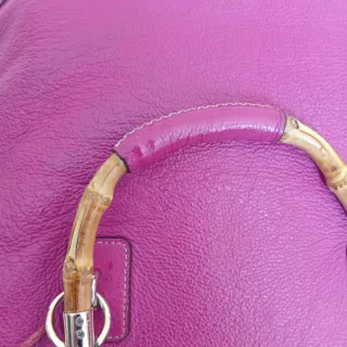 Bolso Purificación García Fucsia Piel