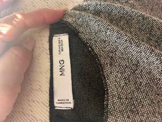 Vestido punto cremallera gris