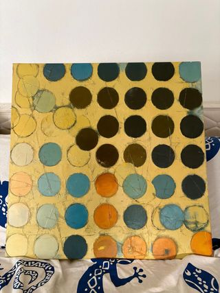 Cuadro IKEA moderno círculos multicolor