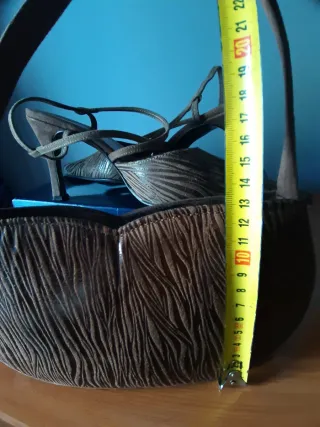 Zapato y bolso de ante fiesta, graduación, eventos